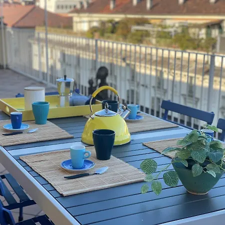 Stunning Terrace With Mole View - Via Po, Ac&lift 토리노