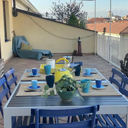 Stunning Terrace With Mole View - Via Po, Ac&lift *