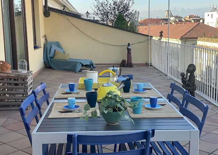 Stunning Terrace With Mole View - Via Po, Ac&lift *