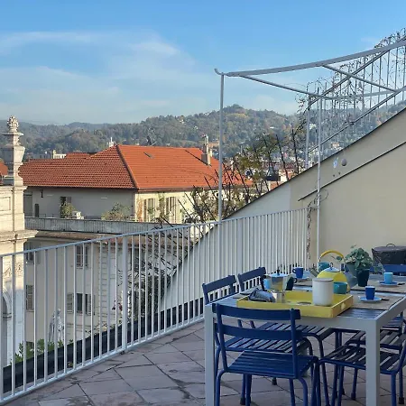 Stunning Terrace With Mole View - Via Po, Ac&lift Турин