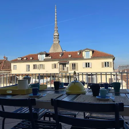 Stunning Terrace With Mole View - Via Po, Ac&lift *